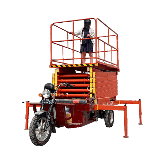 Tricycle-driven Scissor Lift