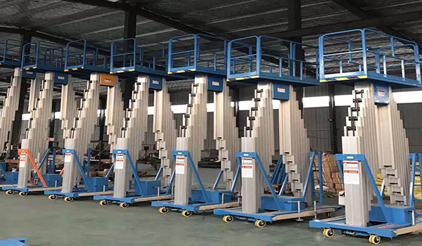 New Order from Bulgaria for 8m Double Mast Aluminum Alloy Lift