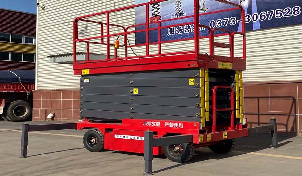 14m Mobile Scissor Lift (16m Working Height) Exported to Malaysia