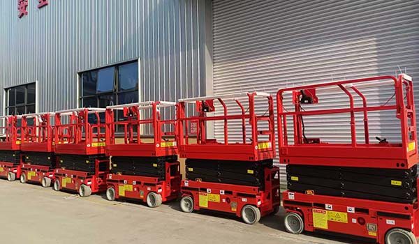 7 Units BSPT-8S Self-Propelled Scissor Lifts Exported to Israel