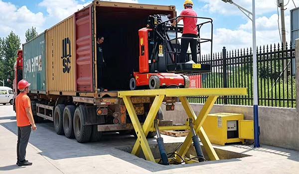 1 Unit Self‑propelled Telescopic Vertical Mast Lift Shipped to Italy