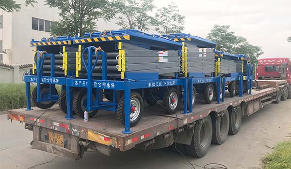Mobile Scissor Lift Delivery to Saudi Arabia