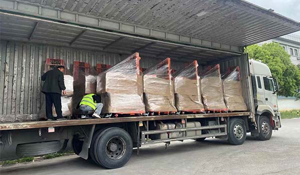 Ten units of Stock Order Pickers have been fully packaged and loaded in order for delivery to Australia.