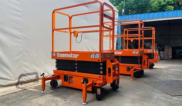 3 Units BS0.3-3.9 Semi-Electric Mini Scissor Lifts Shipped to Mexico