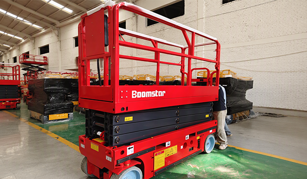 BSPT-8S Self-propelled Narrow Scissor Lift – Ready for Shipment to USA